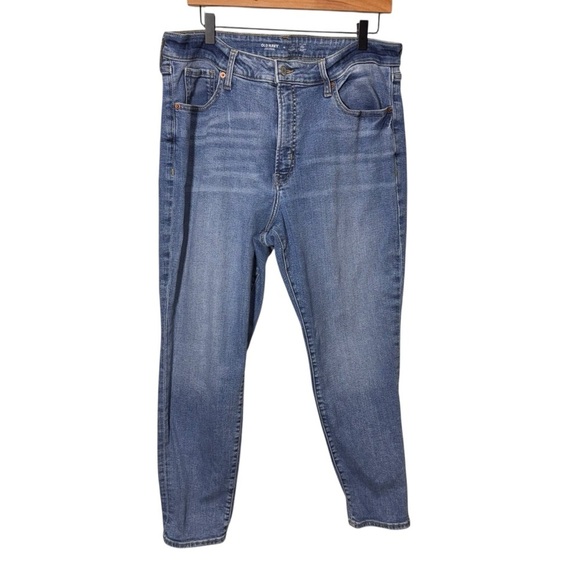 Old Navy High Rise OG Straight Denim Jeans Size 16 - Picture 1 of 9